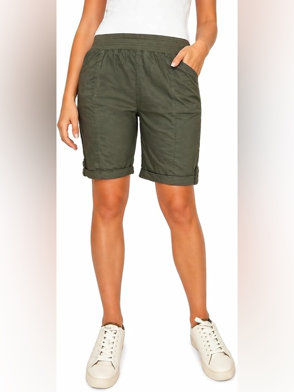 Briggs Women's Pull-On Bermuda Short with Pockets